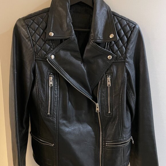 All Saints Leather Jacket - Picture 8 of 9
